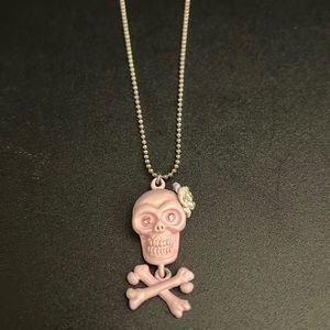 Pink Skull Necklace